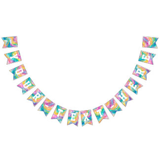 Rainbow and Gold Banner 