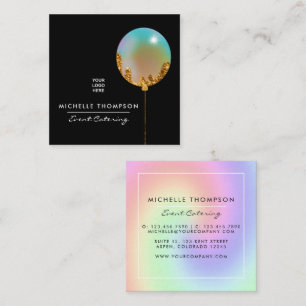 Rainbow and Gold Business Card