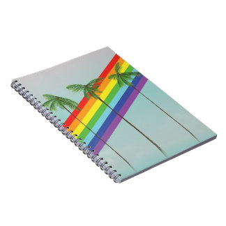 Rainbow and Palms Notebook