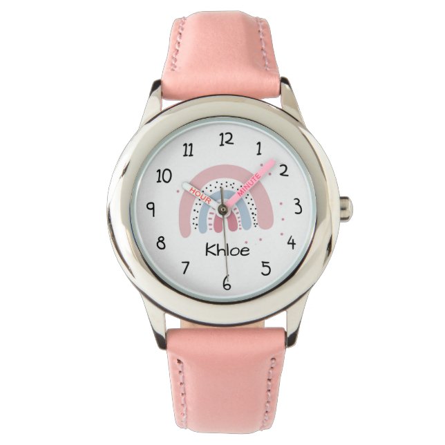 Rainbow and Polka Dots  Watch (Front)