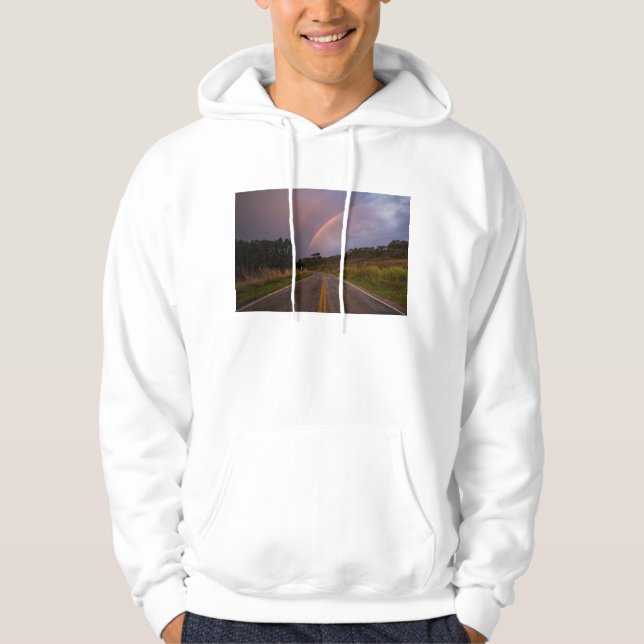 Rainbow And Road Hoodie (Front)