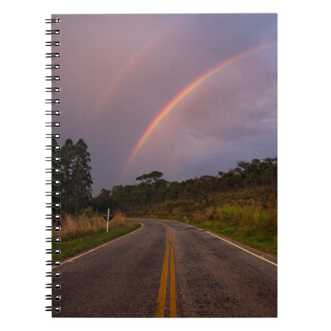 Rainbow And Road Notebook (Front)