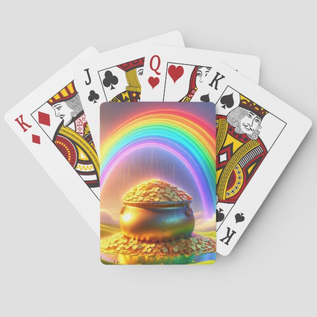 Rainbow and Treasure Playing Cards (Back)