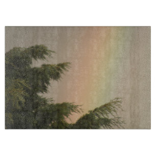 Rainbow and Trees Cutting Board