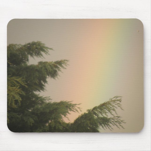 Rainbow and Trees Mousepad (Front)