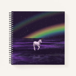 Rainbow and Unicorn Notebook
