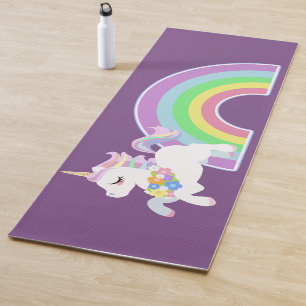 Rainbow and Unicorn Yoga Mat