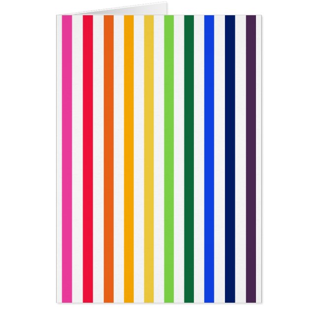 Rainbow and white stripes (Front)