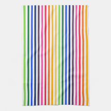 Rainbow and white stripes
