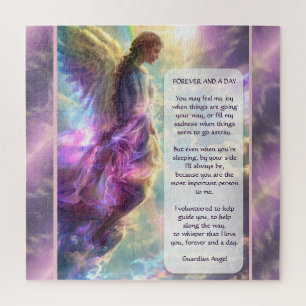 Rainbow Angel and Poem Jigsaw Puzzle