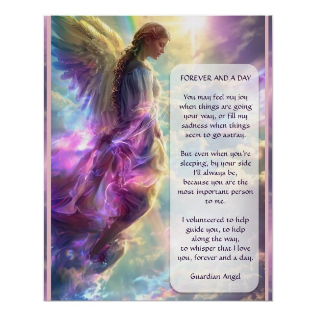 Rainbow Angel and Poem Poster (Front)