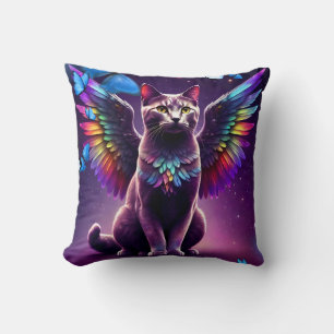 Rainbow Angel Cat Cushion