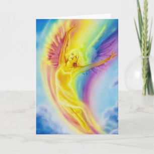 Rainbow Angel Greeting Card