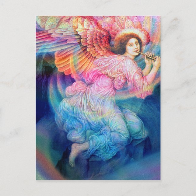 Rainbow Angel Postcard (Front)