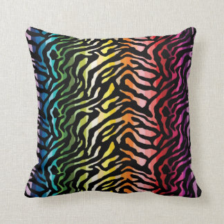 Rainbow Animal Print Cushion