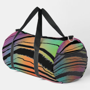 Rainbow Animal Print Duffle Bag