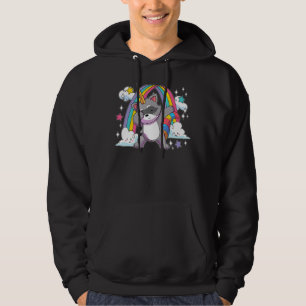 Rainbow Animal Raccoonicorn  Dabbing Unicorn Racco Hoodie
