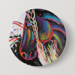 Rainbow Appaloosa Button