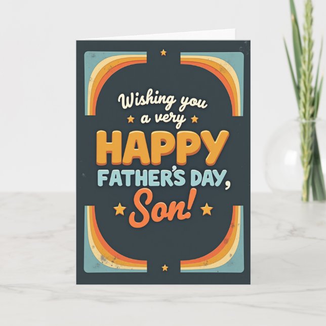Rainbow Arc Fathers Day Card (Front)