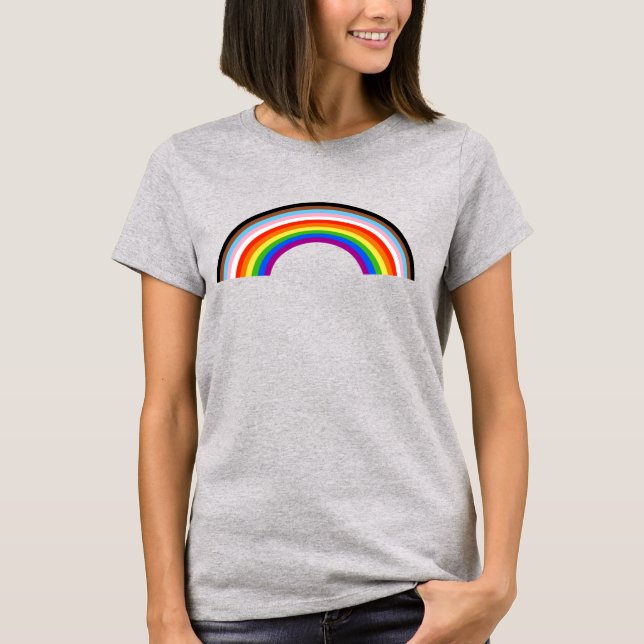 Rainbow Arc Progress Pride T-Shirt (Front)