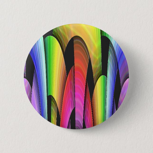 Rainbow Arch 6 Cm Round Badge (Front)