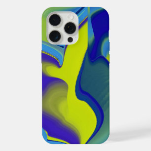 Rainbow Art 3D Abstract in yellow purple green iPhone 15 Pro Max Case