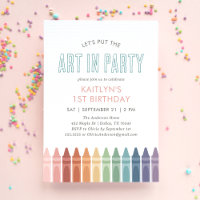 Rainbow Art Craft Birthday