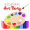Rainbow Artist Palette Painting Birthday Party
