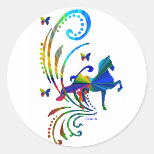 Rainbow ASB Classic Round Sticker