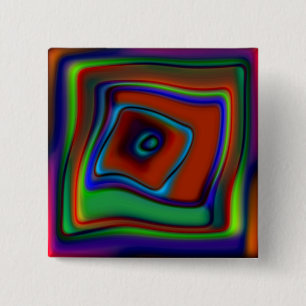 Rainbow Askew 15 Cm Square Badge