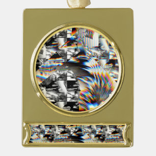 Rainbow Assault   Gold Plated Banner Ornament