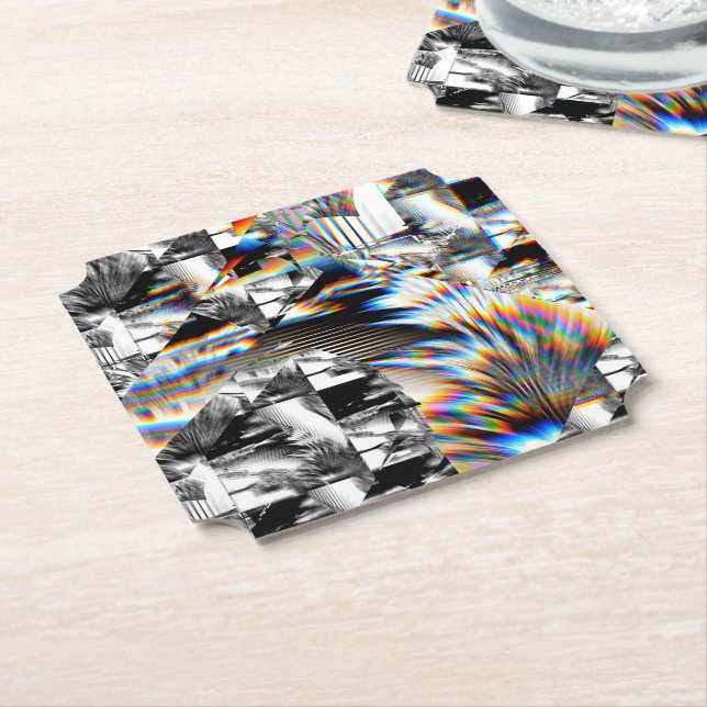 Rainbow Assault  Paper Coaster (Angled)