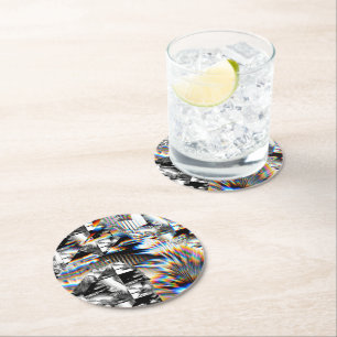 Rainbow Assault   Round Paper Coaster
