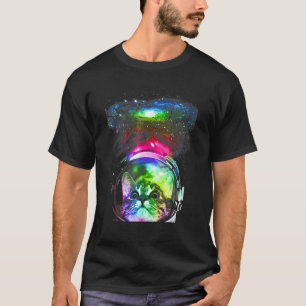 Rainbow Astronaut Space Cat Cosmos Cat For Kitten T-Shirt