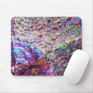 Rainbow Aura Crystals Mouse Mat