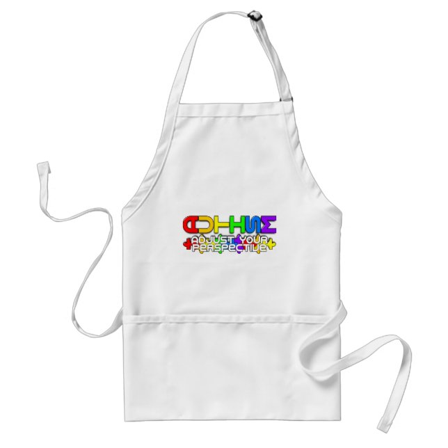 Rainbow Autism Puzzle Standard Apron (Front)