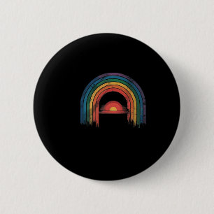 Rainbow Awareness Ally Vintage 6 Cm Round Badge