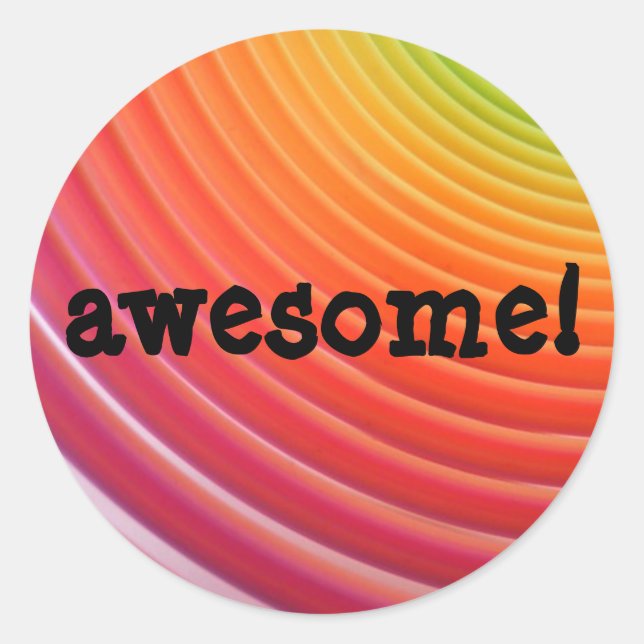 Rainbow awesome sticker sheet (Front)