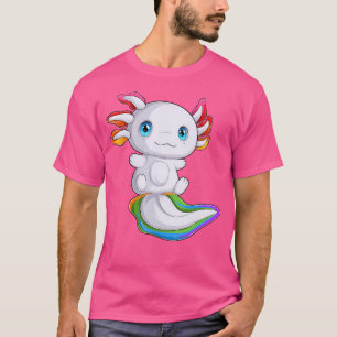 Rainbow Axolotl Mexican Salamander Cute Amphibian T-Shirt