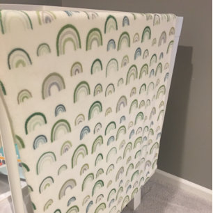 Rainbow Baby Boy Green, Blue, Grey, Fleece Blanket