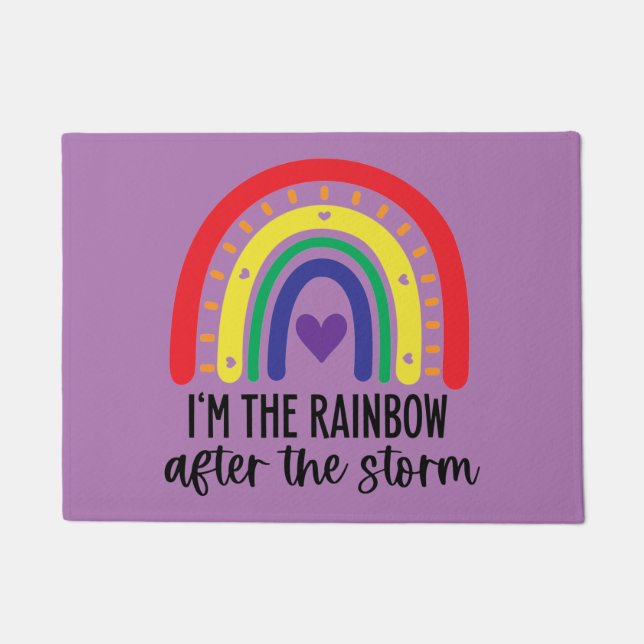 Rainbow Baby  Doormat (Front)