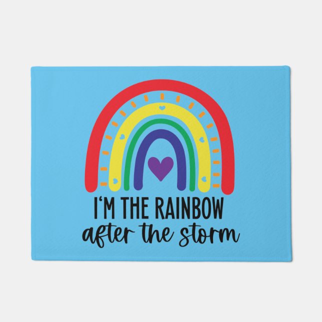 Rainbow Baby  Doormat (Front)