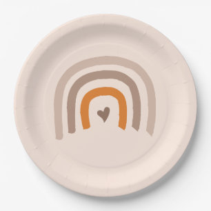 Rainbow Baby gender neutral mod colours Paper Plate