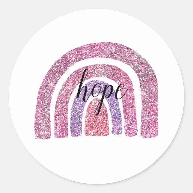Rainbow baby/infertility Hope Sticker (Front)