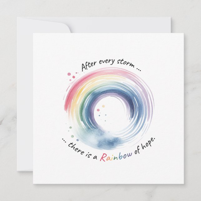 Rainbow Baby Miracle Card (Front)