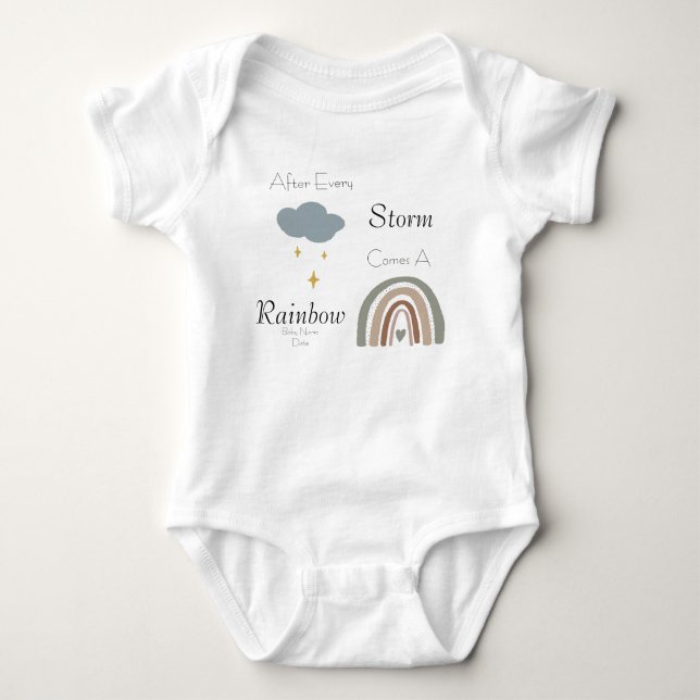 Rainbow Baby One Piece Bodysuit (Front)