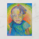 Rainbow Baby Postcard<br><div class="desc">This product features the image "Rainbow Baby" drawn by visual and literary artist,  Kiarra Lynn Smith. This piece was created with coloured pencils.</div>