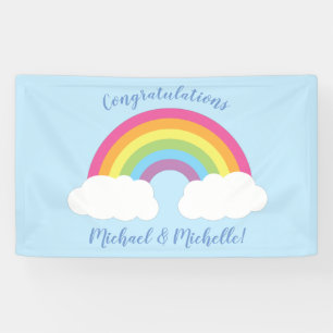 Rainbow Baby Shower Banner