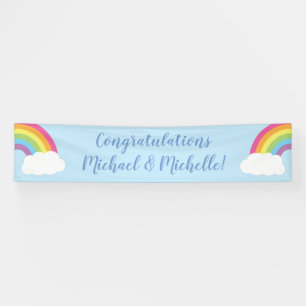 Rainbow Baby Shower Banner