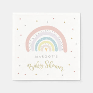 Rainbow Baby Shower Gender Neutral Napkin